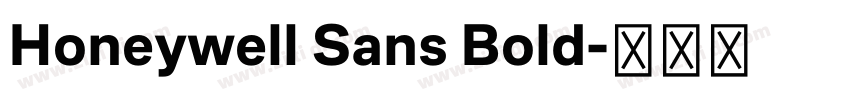 Honeywell Sans Bold字体转换